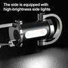 Mini Flashlight 5 Lighting Modes Dual Light Source Waterproof Rechargeable Keychain Flashlight Camping LED Torch