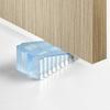 Door Stopper Wall Protector Clear Silicone Heavy Duty Non-slip Anti-collision Carpet Hardwood Tile Stone Concrete Wedge Doorstop Door Bottom