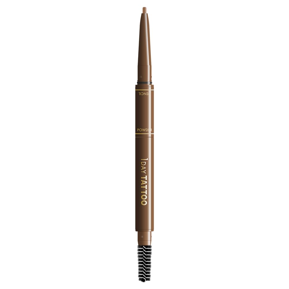 Three Way Eyebrow Pencil 02 Natural Brown Waterproof Pencil Powder Eyebrow series that can be finished with one for gentle and fluffy eyebrows