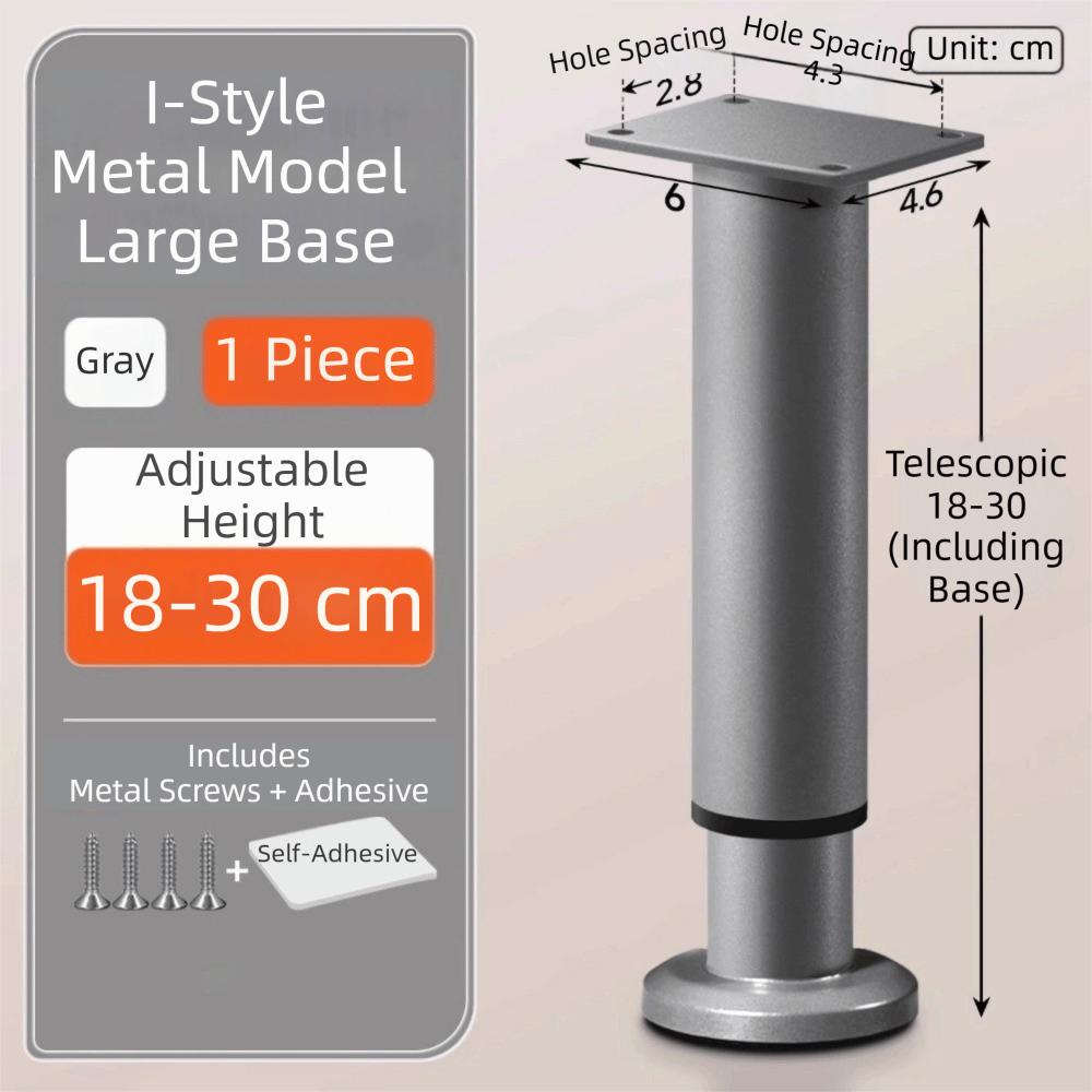Adjustable Height Furniture Support Legs Heavy-Duty Bed Beam Support Leg Bed Bottom
