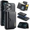 DG.MING M6 Series RFID Tri-fold Card Bag Removable Leather Phone Case