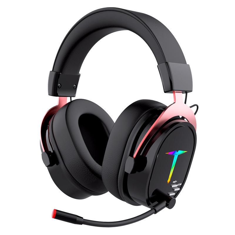 Беспроводная игровая гарнитура с микрофоном, двойной режим: 2,4 ГГц и Bluetooth для ПК и мобильных устройств.