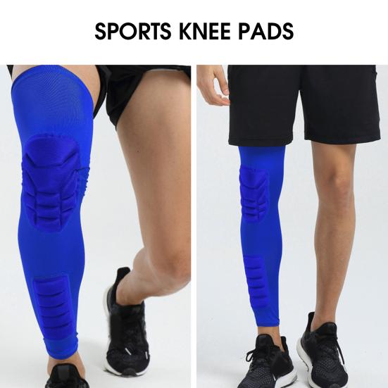 1Pc Knee Sleeve High Elasticity Comfortable Fit Compression Soft Padding Cushion Anti-collision Breathable Shock Absorption Leg Brace Support