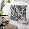 Colorful Pebbles By The Pool Pebble Pattern Square Pillowcase Pillow Cover Cushion Zip Decorative Throw Pillow for Home Sofa