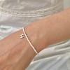 leeENoir Romantic Initial Bracelet (Ivory)