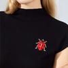 Enamel Red Ladybug Insect Brooches Beetle Pin Scarf Corsage Jewelry Gift