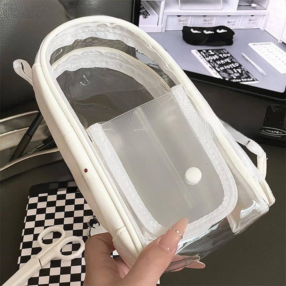 Portable Standing Pencil Case 2-in-1 Design Drawer-type Pencil Case School Supplies