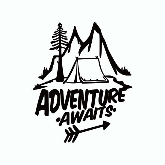 Уникальное приключение ждет светоотражающая наклейка «сосна гора» наклейка автомобильный декор