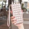 Luxury Checkered Wallet Card Flip Leather Case For Motorola Moto G85 G84 G54 G34 G24 G14 G04 G73 G53 G23 G13 Protective Book Cover
