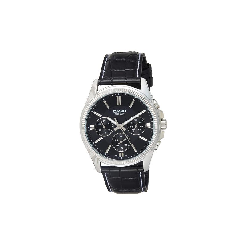 Casio Серия STANDARD Серия DRESS Простые Модные Повседневные Деловые Кварцевый Механизм Кожаный Ремешок Японские и Корейские Часы Мужские';s MTP-1375L-1AV
