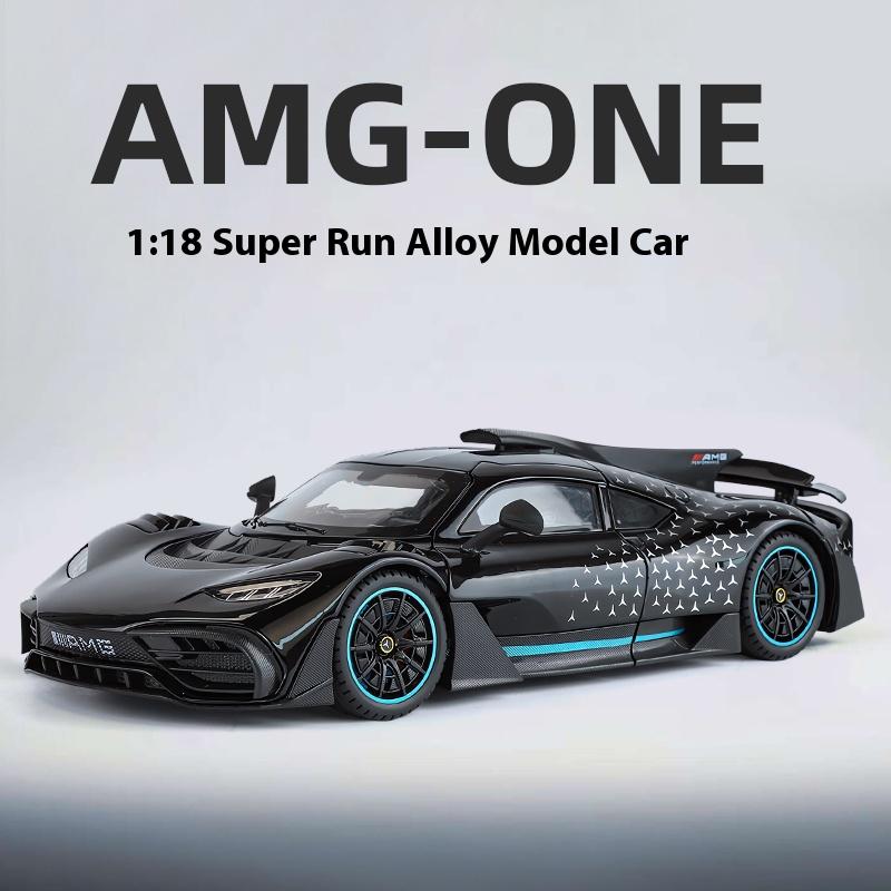 1/18 BENZ AMG ONE Модель Суперспортивного Автомобиля из Сплава Со Звуком и Светом Игрушечная Машинка для Мальчика Модель Фигурка Подарок на День Рождения Коллекция Настольное Украшение