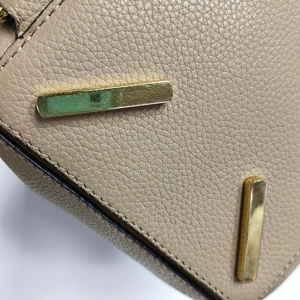 [Pre-Owned] Puzzle Medium Brown Leather Geometric Shoulder Bag With Gold Hardware And Detachable Strap - Good #1GUI4UV
