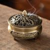 Dragon Incense Burners Antique Brass Phoenix Incense Burner Hollow Incense Mini Ornaments Vintage Chinese Ancient Tea Desk Decor