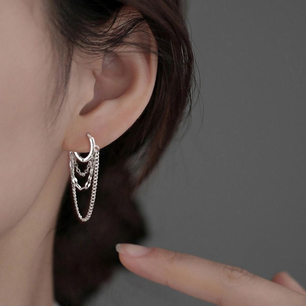 Hypoallergenic Chain Earrings Tassel Dangle Drop Earrings Fashion Hoop Earrings Daily Wear