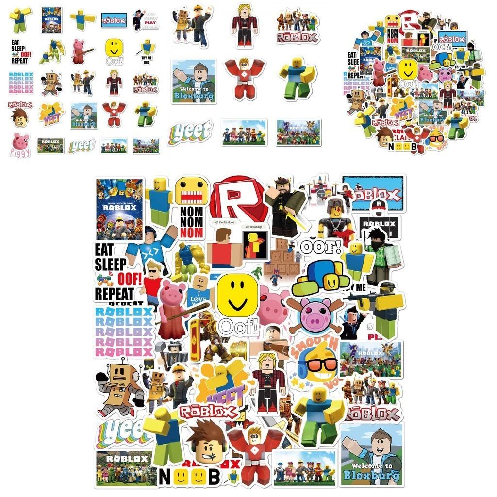 50 шт. Разноцветные водонепроницаемые стикеры Roblox для DIY ноутбука, скейтборда и багажа