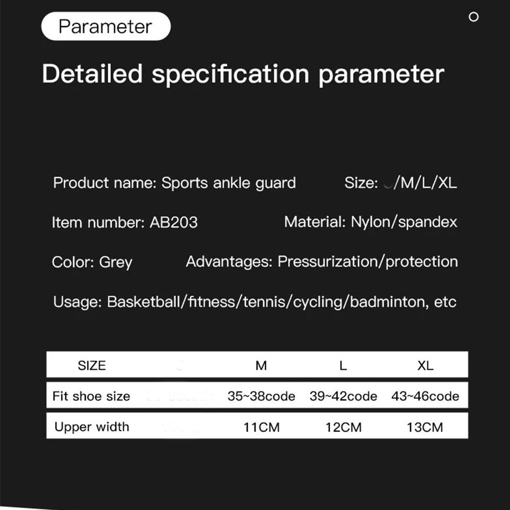 Breathable Ankle Support Sleeve Comfy Sports Ankle Protection  for Hiking Jogging