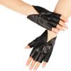 Новые кожаные перчатки без пальцев женские перчатки на полпальца сценические перчатки для стриптиза в ночном клубе перчатки без пальцев