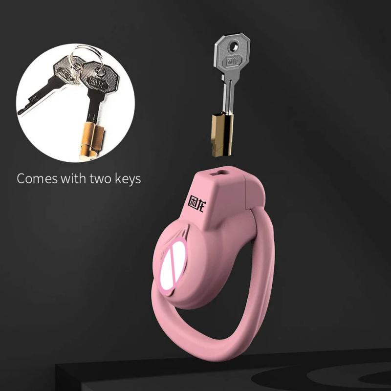 New Adjustable JEUSN Male Chastity Device Flat Chastity Lock CB Cock Cage Urethral Lock Penis Penis Ring Bondage Belt Sex Toy