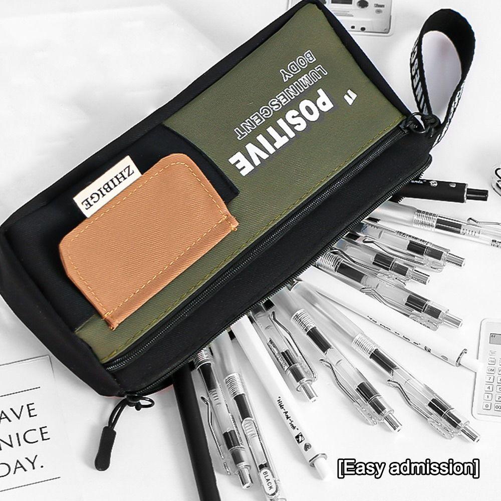 Large Capacity Pencil Case Double Layer Stationery Case Multi-function Pen Box  Student Gift