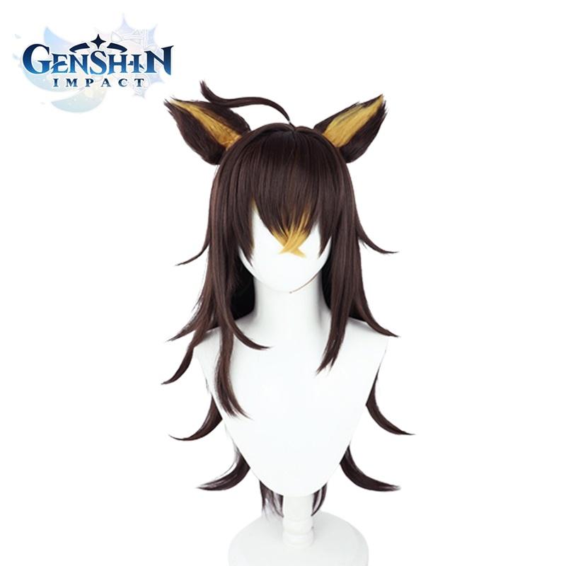 Genshin Impact Dehya Heat-resistant Synthetic Silk Fiber Adult Wig