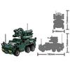 Нетоксичные мелкие строительные блоки 493 детали Для детей Модель Военные Армейские Солдаты Конструктор Подарки Развивающие игрушки 45110