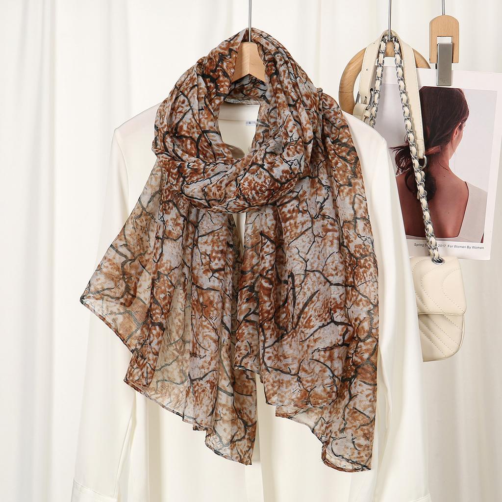 Мусульманские хиджабы для женщин шарф тонкие принтованные шали Femme Musulman мягкая вискоза вискоза головной платок исламский тюрбан хлопковая повязка на голову