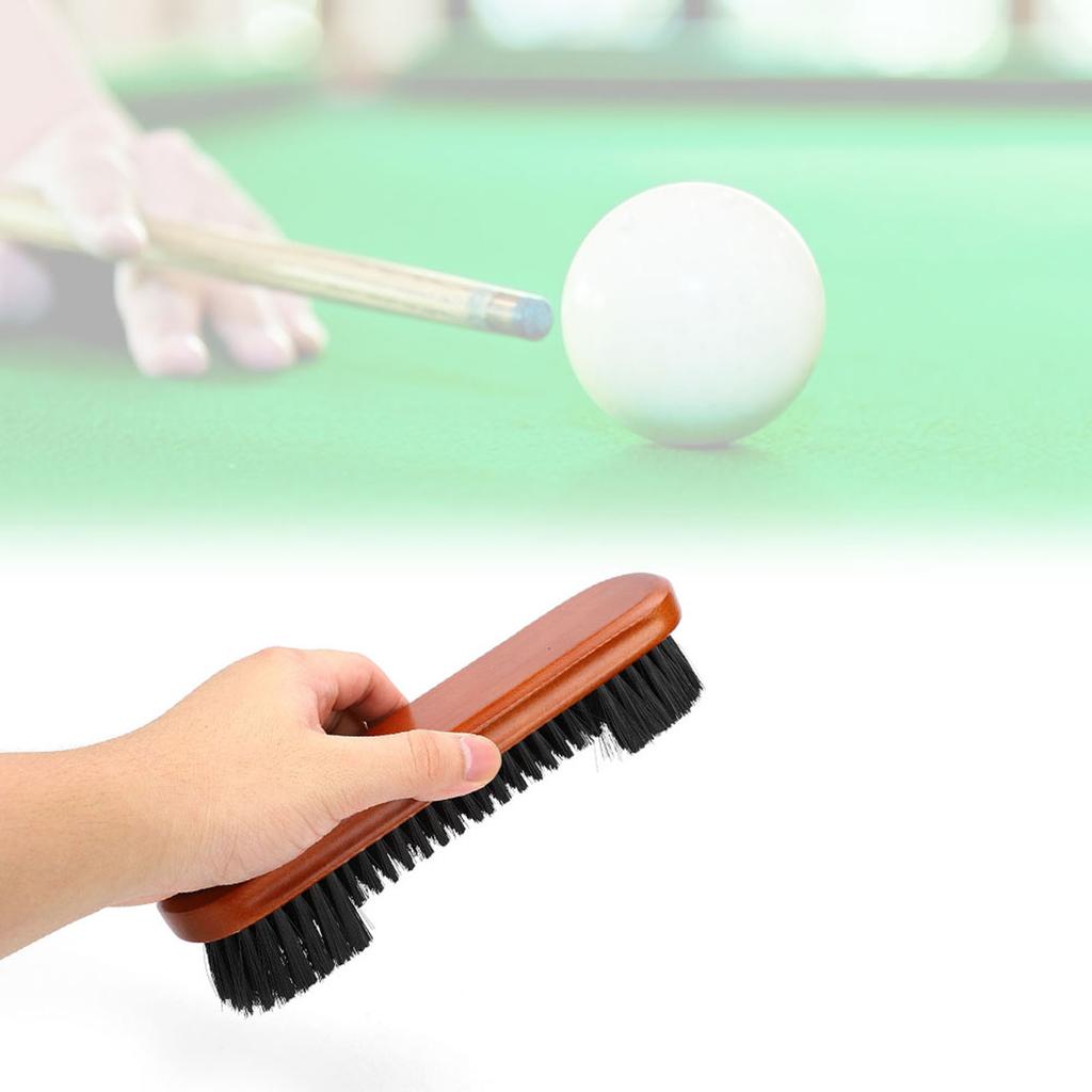 2 Pcs Pool Billiard Snooker Table Brush Hair Sweep Rail Clean Tool Cleaning Set Accessories