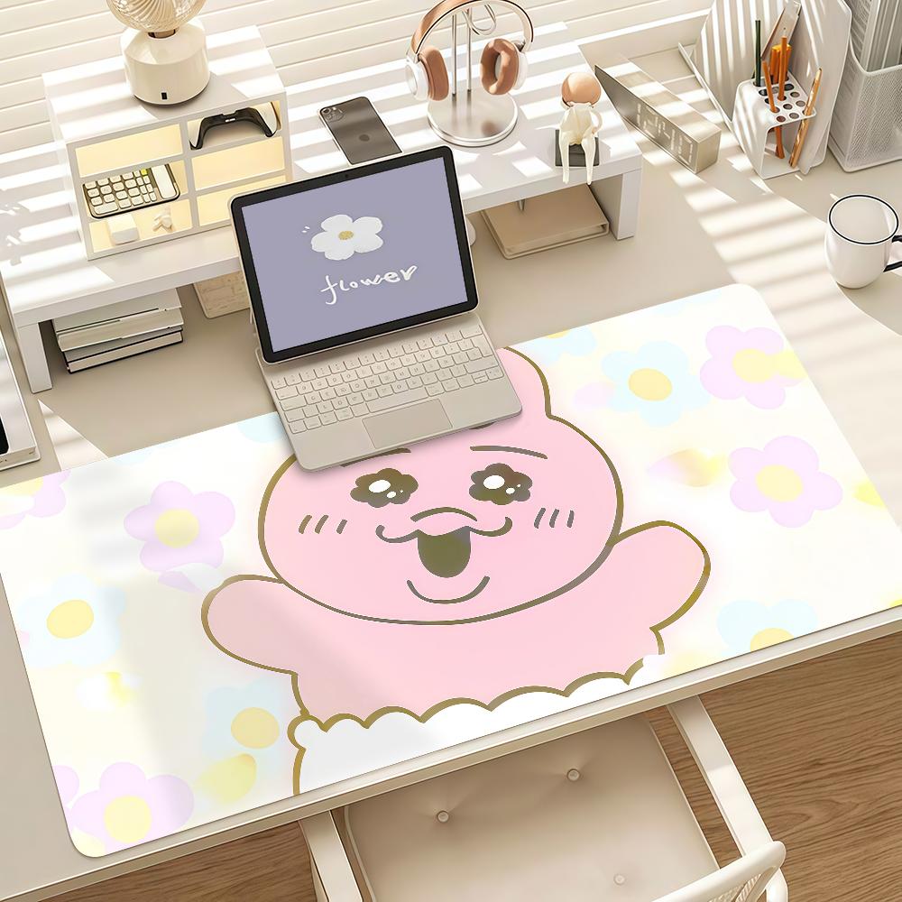 Cute O-opanchu Cartoon U-usagi Mouse Pad Anti Slip Rubber Edge Locked Thickened Laptop Gaming Desk Mat