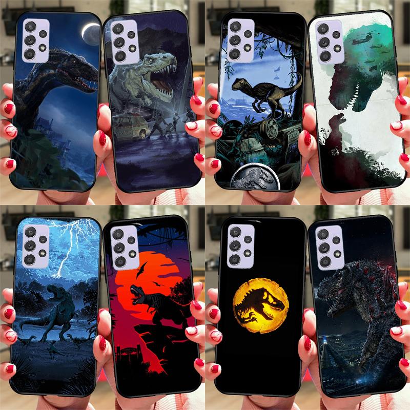 Jurassic Dinosaur Case For Samsung A54 A34 A24 A14 A51 A71 A12 A22 A32 A52 A72 A73 A33 A53 A13 Back Cover
