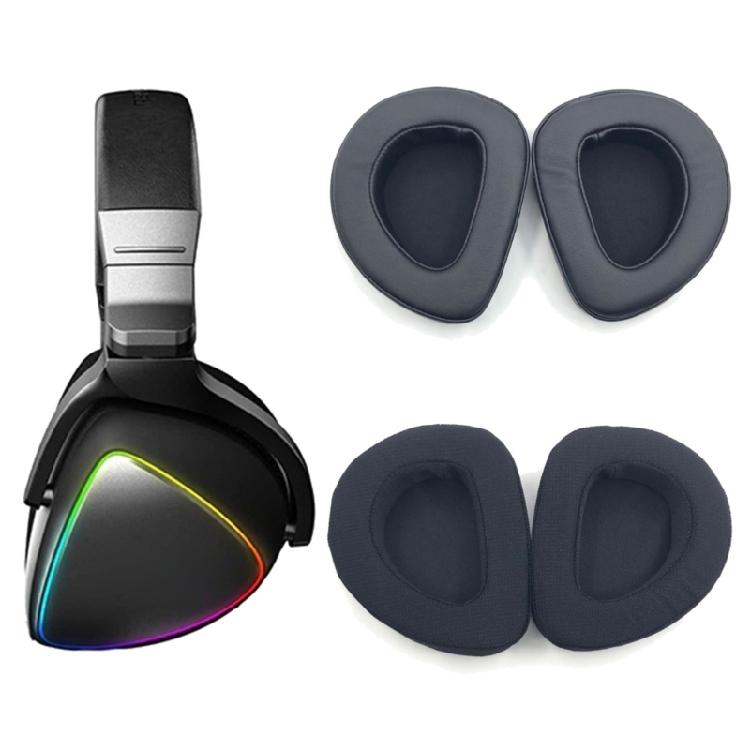 Extended Wear Protein Leather Earpads Reinforced Ear Cushions For ROG Headsets Noise Reductions