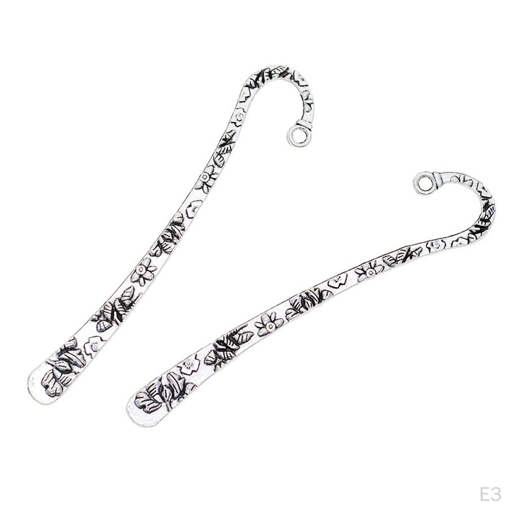 20 шт. винтажная серебряная металлическая подвеска-закладка для изготовления ювелирных изделий из бисера