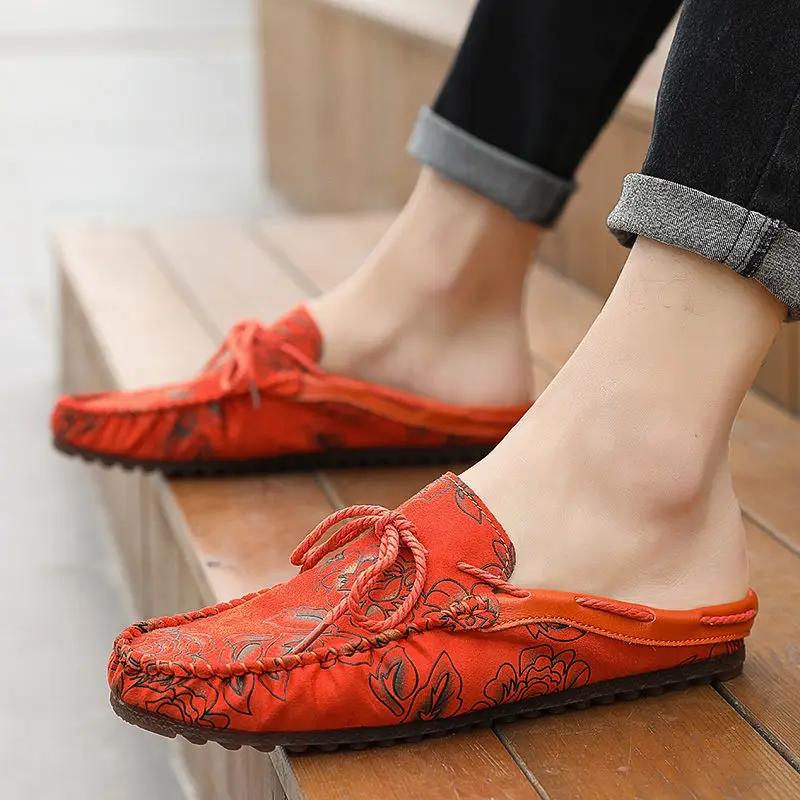 Тапочки для мужчин 2024 года, модные мюли, летние полусандалии, мужские, низкие цены, для взрослых, элегантные, высокого качества, дизайнерские, роскошные, стильные, веселые