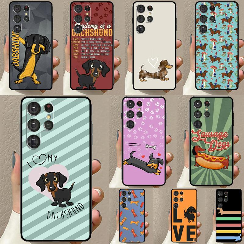 Чехол DACHSHUND для Samsung Galaxy S23 S21 S22 Ultra S8 S9 S10 Note 10 Plus Note 20 Ultra S20 FE