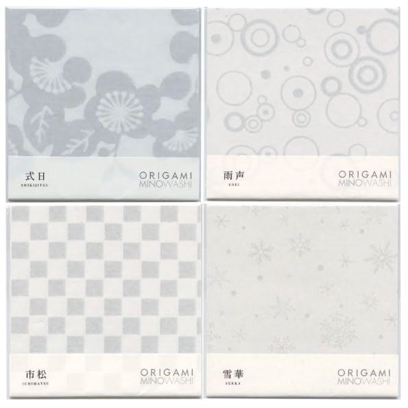 Бумага Ваcи Оригами и Дизайн Премиум Ваcи Сделано в Японии Набор бумаги Ваcи и Юкика x 1 150 мм x [Набор с водяными знаками Сикинити, Аманэ, Итимацу,