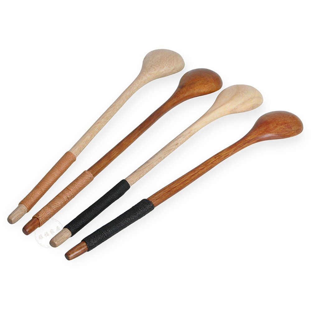 Home Living Kitchen Dining Tableware Rice Soup Wooden Spoons Kids Spoon Tea Scoops Long-handled