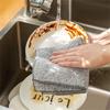 Bamboo Charcoal Cleaning Towel Kitchen Microfiber Cloth Rags Super Absorbent Non-Stick Oil Soft Dish Wipe Household Clean Towel