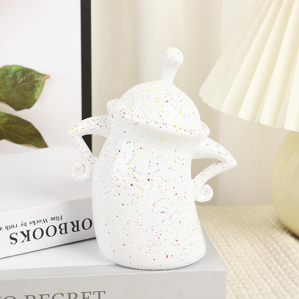 Funny Cup Personality Cross Waist Jar Creative Art Resin Parody Cup Home Decor Desktop Cup Ornament Storage Canisters With Lids