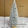 Mini 15cm Snow-Flocked Cedar Christmas Tree with Ornaments for Desktop Decoration