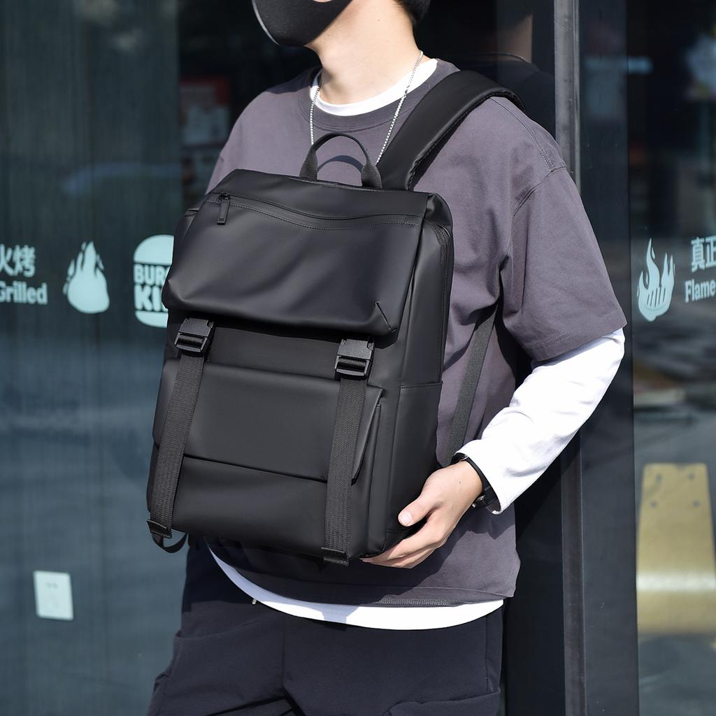 Business Backpack New Style Men's Casual Travel Backpack Middle School School Bag Multi-function Boarding Bag Men's Style