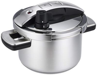 Скороварка Meyer Pressure Ultra High Pressure из нержавеющей стали, совместимая с набором рецептов, разработанная под руководством Масахиро Касахары.