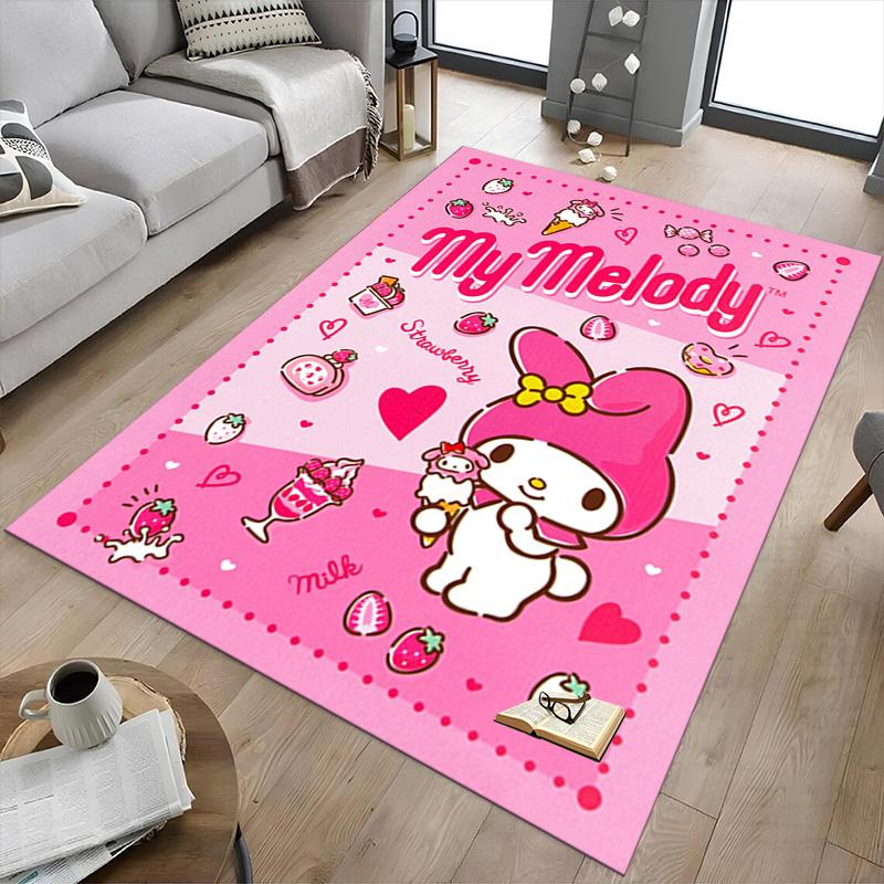 Melody Sweet Treats Carpet For Playroom Bedroom Living Room Sofa Home Decorkids Game Area Rug Nonslip Floor Mat