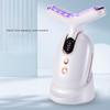 Micro-electric V Face and Neck Beauty Instrument EMS Neck Massager Lifting Face Color Light Introducer Removing Neck Pattern Beauty Instrument