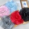 1pc 3D Solid Color Flower Applique, DIY Sew-On Embellishment for Dresses and Crafts