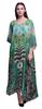 Phagun Floral & Animal Skin Womens Long Beach Kaftan Beachwear Bikini Coverup Maxi