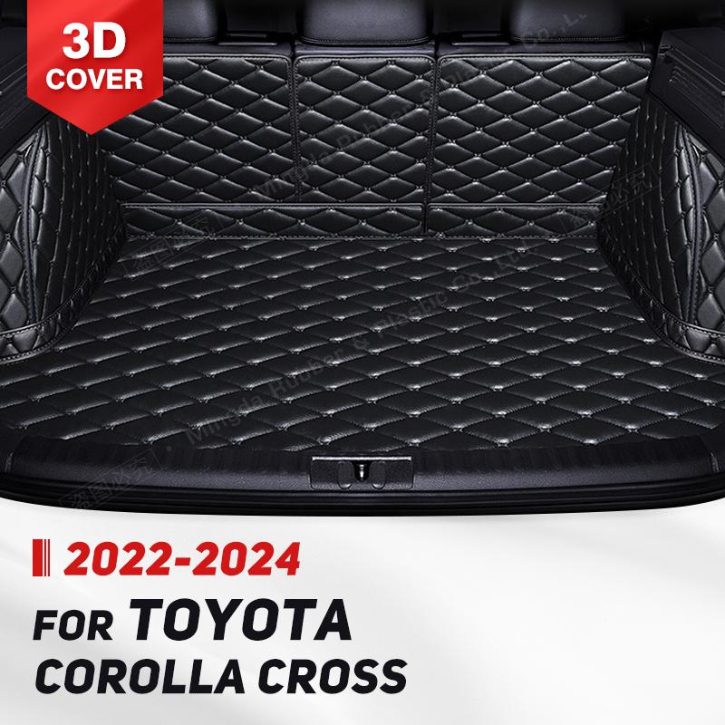 Auto Full Coverage Trunk Mat For Toyota Corolla Cross 2024 Car Boot Cover Pad Interior Protector Accessories