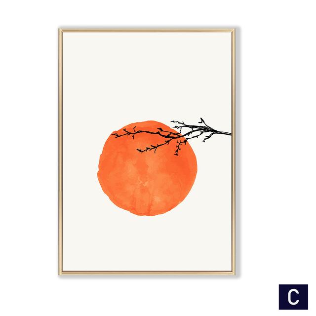 Абстрактная Boho Sun Nature Canvas Art Минималистичная декоративная живопись Плакаты на скандинавскую тему и принты настенные панно для декора гостиной