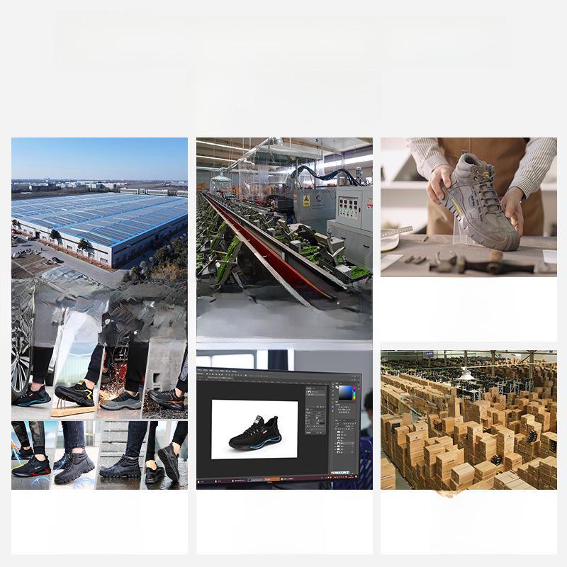 Женская защитная обувь: Легкие, удобные стальные носки, защита от ударов и проколов, подходят для всех сезонов