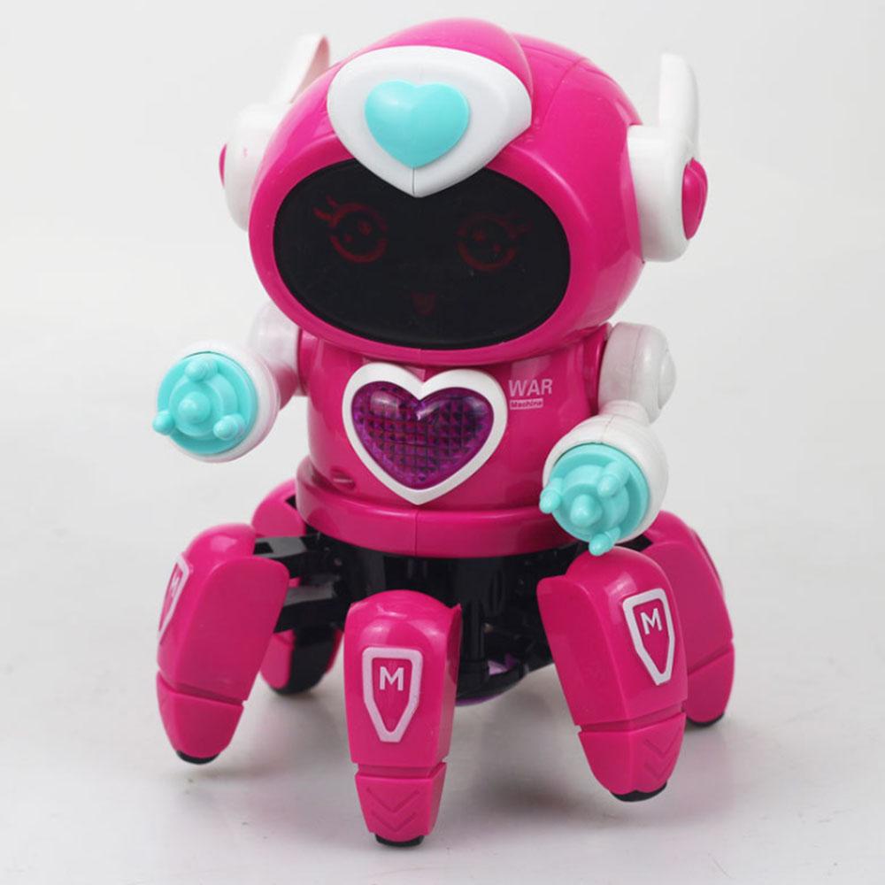 Электронный игрушечный танцующий робот, заряжающий умный танцевальный робот с музыкальной светодиодной подсветкой, прогулка для мальчиков, подарок