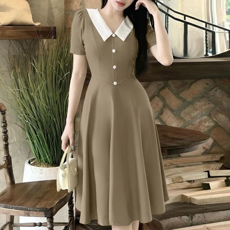 ZANZEA Женское летнее повседневное платье в стиле пэчворк с V-образным вырезом и коротким рукавом