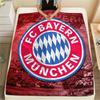 ФК Бавария Мюнхен, Фланелевое одеяло с узором, Высокое качество, Комфортное для всех сезонов, Домашний декор, Тепло и уют, Идеально для подарков.